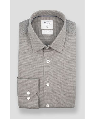 S.W.E. Textured Brushed Cotton Shirt 