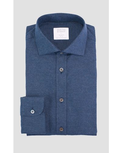 Brushed Cotton Twill Tailored Fit Shirt 