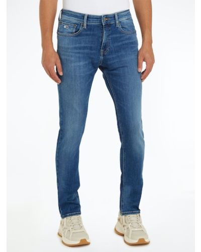 Scanton Slim Fit Mid Blue Jeans