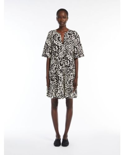 Ely Short Dress in Patterned Jersey