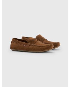 Suede Slip-On Driving Shoes