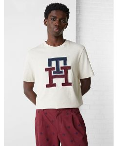 TH Monogram Applique Organic Cotton T-shirt 