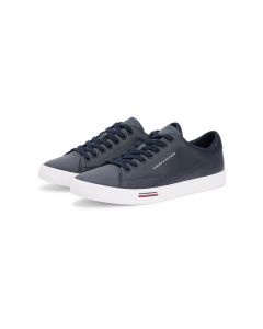 Signature Midsole Lace-Up Trainers With Leather