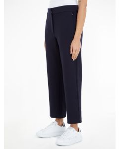 Tapered Punto Milano Cropped Trousers