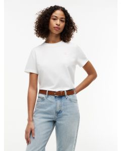 Logo Embroidery Crew Neck T-Shirt