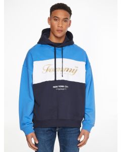 Logo Embroidery Colour Blocked Hoodie