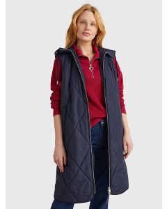 Diamond Quilted Sorona Quilted Long Vest