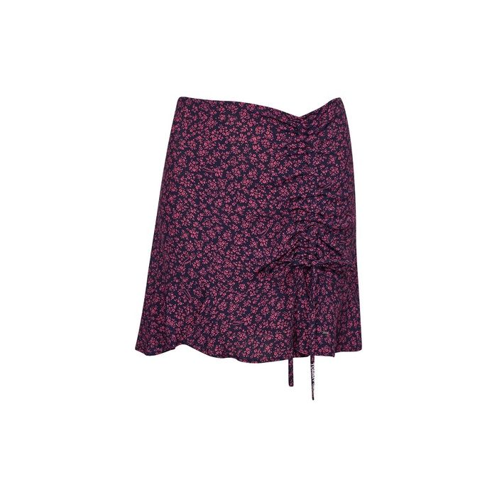 Tommy Jeans Printed Floral Ruched Mini Skirt